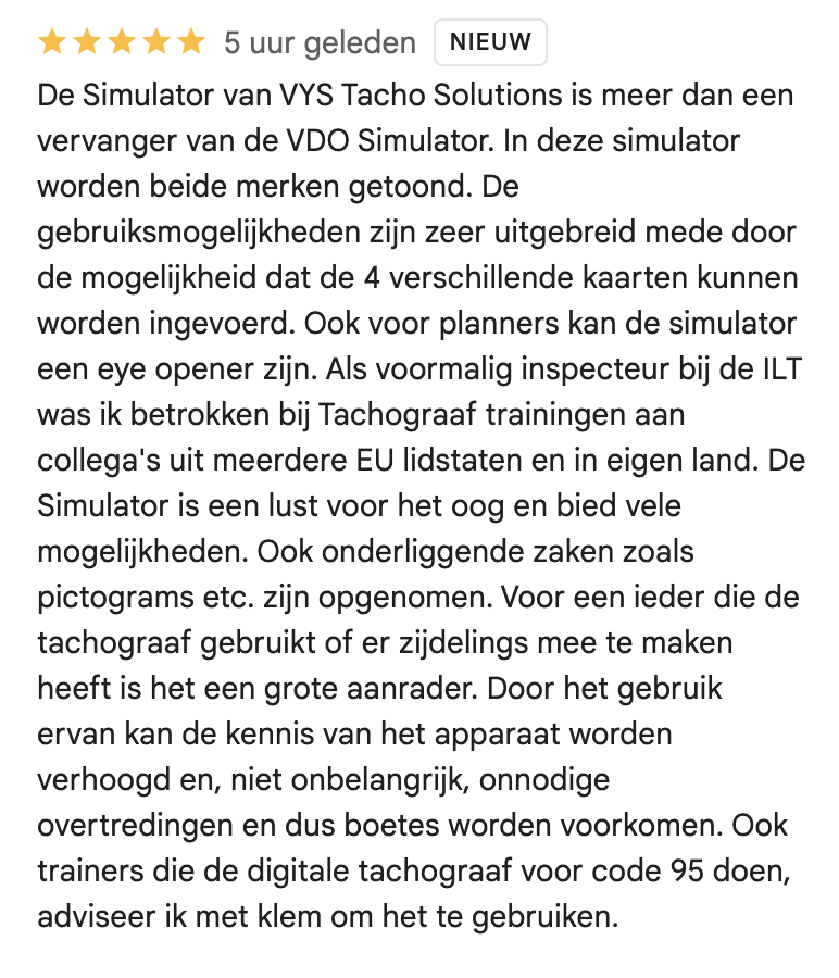 Beoordeling op Google